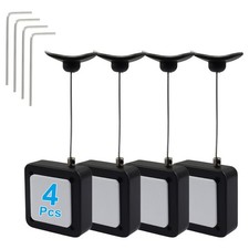 2 Pcs 6.5 Ft Retractable Remote Control Tether Locks - Adjustable Security Le...