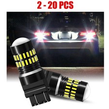 2-20x Auxito 3157 48 3156 Smd Brake Tail Led Reverse Light Side Bulb 6000k White 2-20x Auxito 3157 48 3156 Smd Brake Tail Led Reverse Light Side Bulb 6000k White