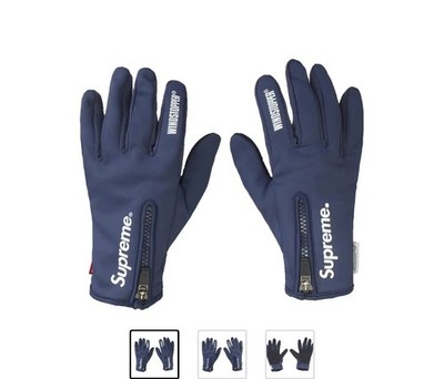 Supreme Fw24 Windstopper Zip Up Gloves Size L Navy Brand New Supreme Fw24 Windstopper Zip Up Gloves Size L Navy Brand New
