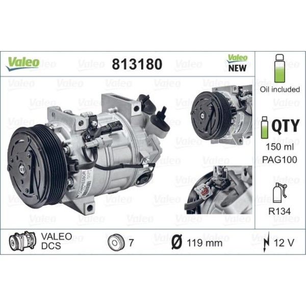 Valeo Kompressor Klimaanlage FüR Renault Laguna Iii Grandtour Coupe-image