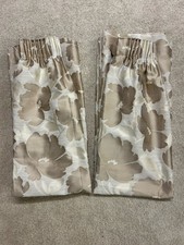 Bespoke Lined Curtains Beige Cream Pinch Pleat W51” X D55” Capri Chatham Glyn
