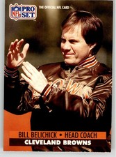 Bill Belichick 1991 Pro Set 126 Cleveland Browns Rookie