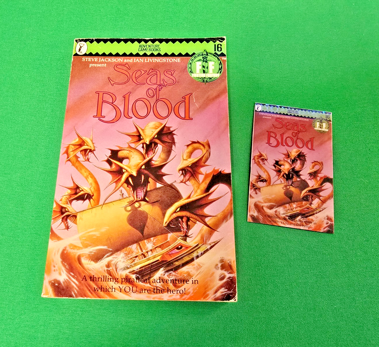 Seas of Blood ***VGC 1st/1st GREEN BANNER EDITION!*** Fighting Fantasy Puffin #5