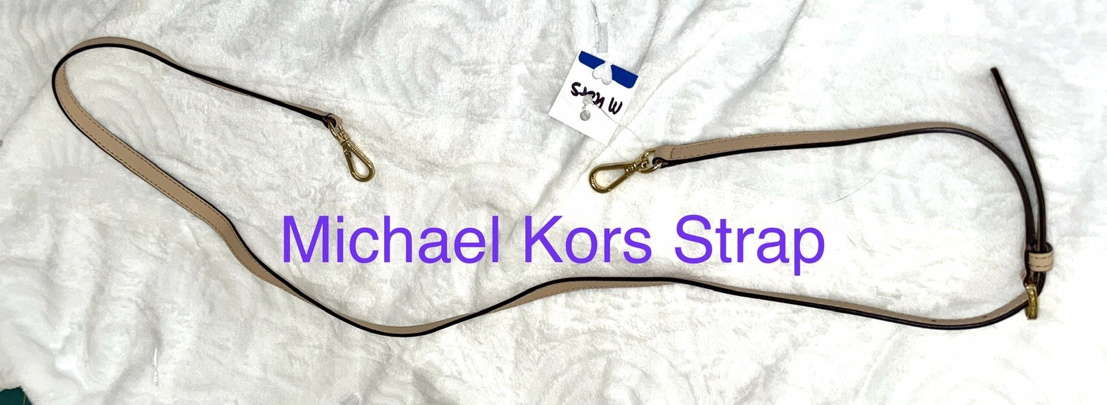 michael kors adjustable replacement strap cream b… - image 1