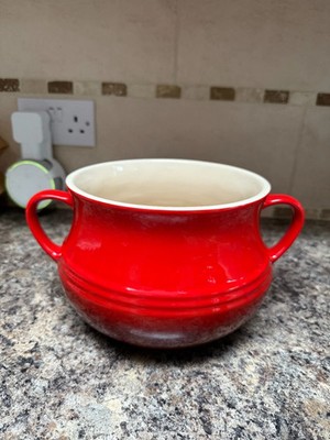 Le Creuset großer Suppen-/Bohnentopf aus Steinzeug mit 2 Henkeln 4 Liter
