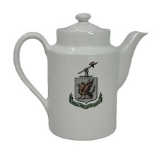 Vintage 7&rdquo; Drake Hotel Chicago Coffee Tea Server AQUILA NON CAPTAT MUSCAS