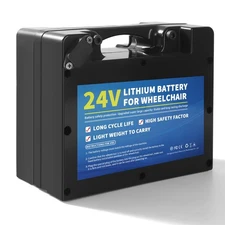 24V Li-ion Battery Pack  Replacement for Electric Wheelchair With BMS