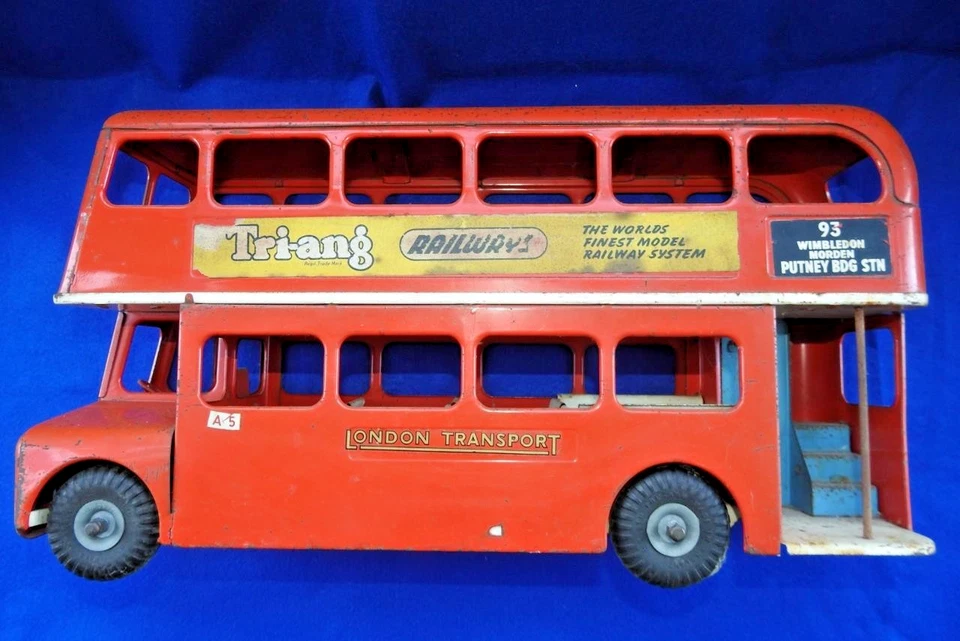 Tri-ang Líneas Hermanos 1960-63 Grande Prensado Acero Routemaster Doble Autobús - Imagen 4 de 4