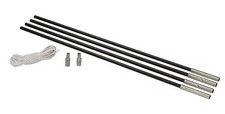 Brunner Pole Kit Fiberglas-Zeltstangen Reparatur-Set, Ø12,7mm