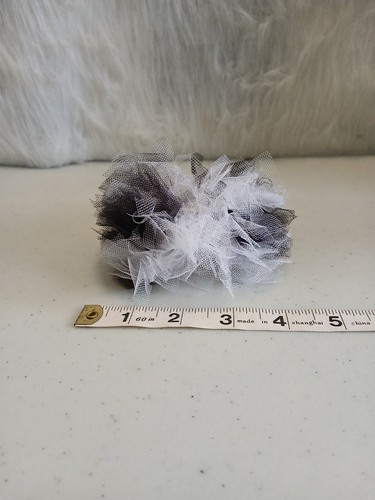 Girls Poofy Tulle Hair Clip Pageant Dance Competition Special Event Photo Shoot - Picture 2 of 10