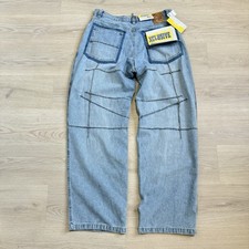 Vintage Y2K Xclusive Baggy Light Wash Blue Jeans Wide Leg Denim Mens Size 36x32