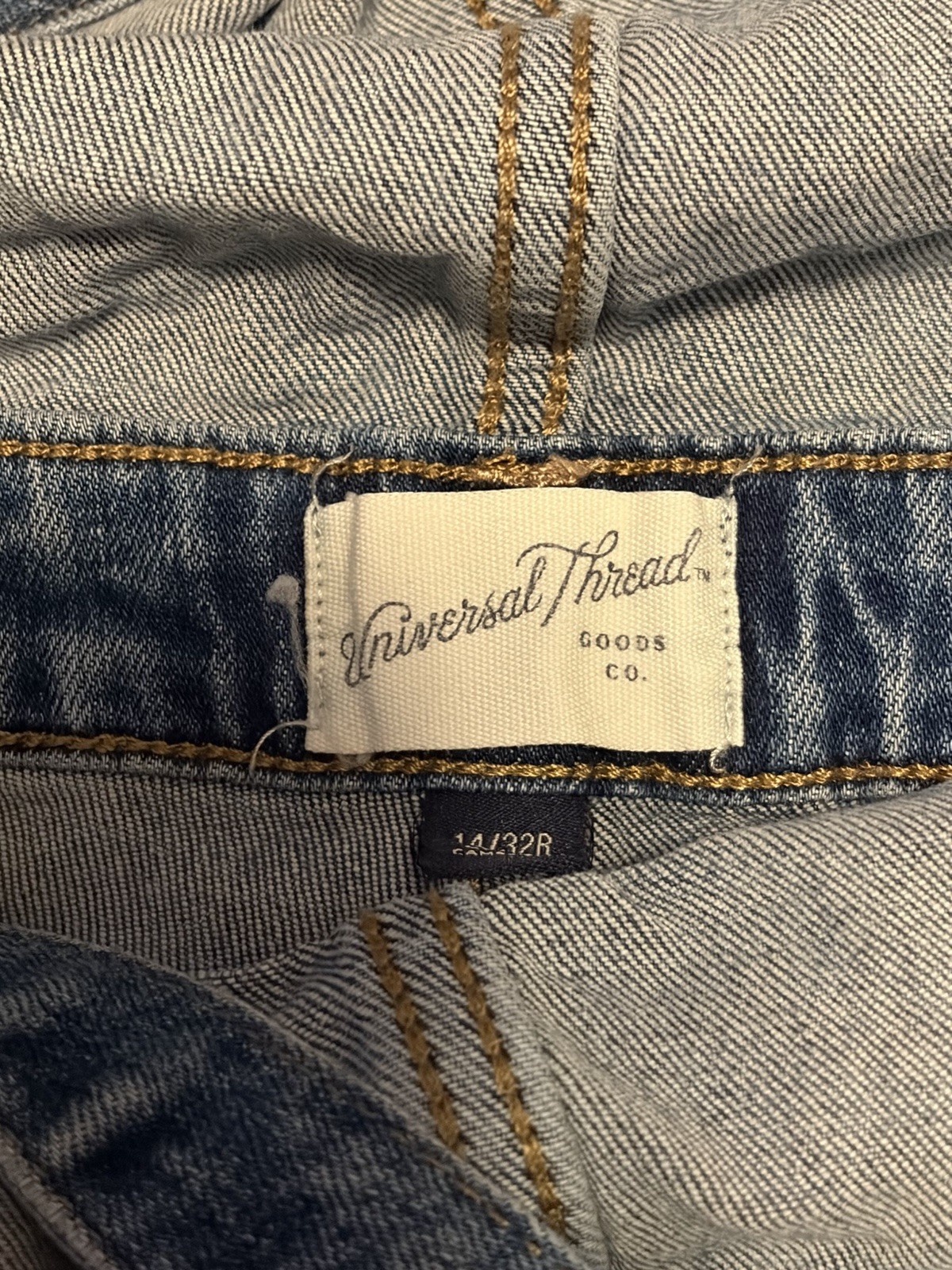 Universal Thread Denim Overall Blue Button Pocket… - image 3