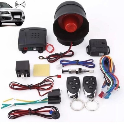 Universal Car Alarm System Security Keyless Entry System with 2 Keys Fobs W7I9