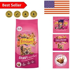 Purina Gravy Swirlers Dry Cat Food - Chicken & Salmon, 3.15 lb for All Breeds 3.49 per gallon