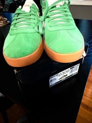 Size 10 Men\'s- Adidas VL Court 2.0 Preloved Green, Gum Bottoms, NEW WITH TAGS Adidas VL Court 2.0 Green for sale | eBay main image 3