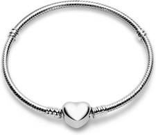 Charm Bracelet For Woman 925 Sterling Silver Jewelry 7.5in/19cm, ZLL-23