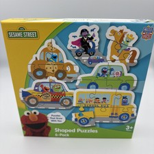 Sesame Street Shaped Puzzles 6 Pack From MasterPieces Inc, Kids Puzzles, 12421