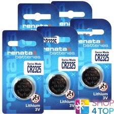 5 Renata Cr2325 Lithium Batteries 3V Button Cell Swiss Made Exp 2030 New