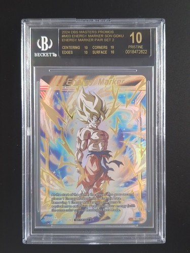 2024 Dragon Ball Championship ENERGY MARKER GOKU Top 32 #M-03 BGS 10 Black Label