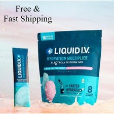 Liquid I.V. Cotton Candy Electrolyte Drink Mix 16 Sticks - 1 - 3 Pack