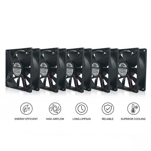 92mmX25mm Dual Ball Bearing DC Cooling Fan 12V/24V 3500-4000RPM 58CFM
