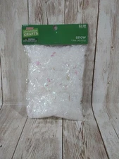 New! Faux SNOW with Irridecent Glitter DIY Christmas Winter Crafts Snowflakes