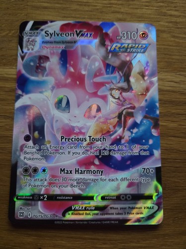 Pokemon Sylveon VMAX TG15/TG30 Brilliant Stars TCG Card