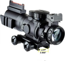 2.5-10x40 Rifle Scope Mil-dot Illuminated Red Laser 20/11mm Rail Mounts