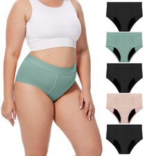 Leak Proof Period Underwear Heavy Flow Womens Plus Size Period Panties Washab...
