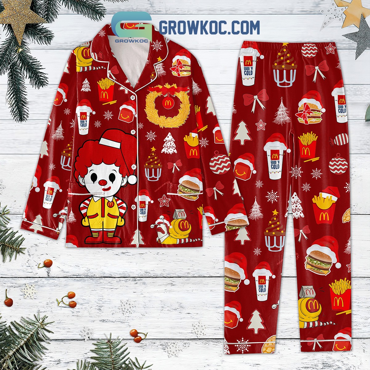 McDonalds Christmas Pajama Set for Festive Holiday Comfort