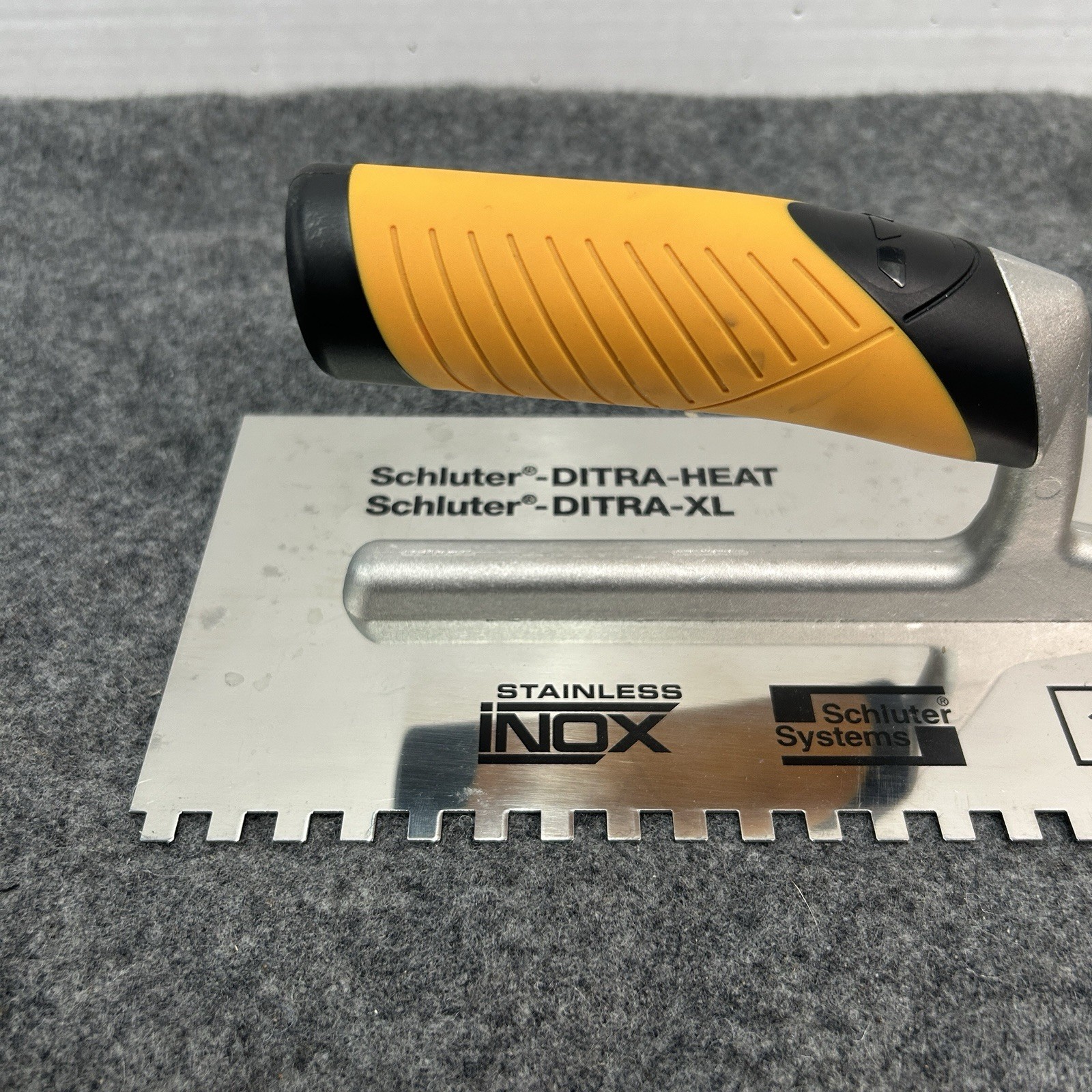 Schluter Systems Rubi Stainless Steel Notched Trowel 1/4”x1/4” 