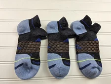 Bombas Merino Wool Hex Tec Run Athletic Ankle Socks Lot Of 3 Pairs Size L