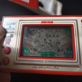 Vintage Nintendo Game & Watch Mickey Mouse. Handheld game, w/Manual, Box,Working