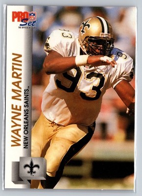 1992 Pro Set #588 Wayne Martin New Orleans Saints