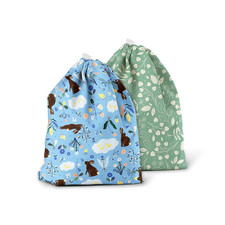 Ditty Bag Duo - Reusable Waterproof Wet Bags for Cloth Diapers, Swimsuits, To...