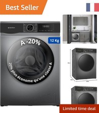 Lave-Linge Frontal GEDTECH 12 Kg - 1400 Tr/min - 16 Programmes Éco et Silencieux