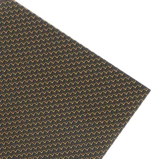 1 Pcs 3K Carbon Fiber Sheet 300x200x1mm Board with Gold Metallic Threads