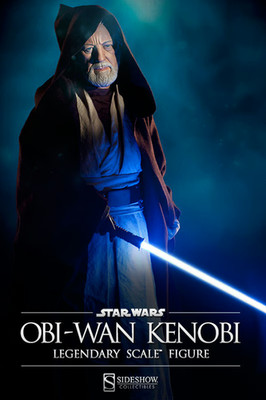 SIDESHOW STAR WARS OBI-WAN KENOBI LEGENDARY SCALE 1/2 STATUE *READ NOT COMPLETE*