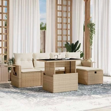 Garden Sofa Set Beige