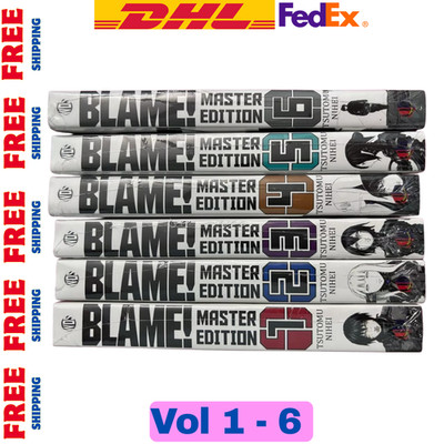 Manga Blame! Master Edition Volume 1-6 English Version Full Set Express Shipping