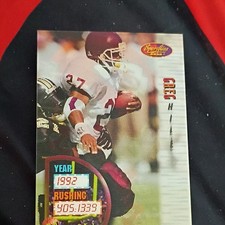Pinnacle 1994 Greg Hill Rookie #153 Kansas City Chiefs NFL Football Card. rookie card picture