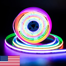 PAUTIX Dotless LED Lights RGB Smart IC COB LED Strip 16.4ft Color Changing Flexi