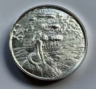 2oz. Silver Round - No Prey, No Pay - MERMAID & PIRATE SHIP with SKULL REVERSE