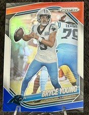 2025 Panini Prizm #5 Bryce Young Red White and Blue Carolina Panthers