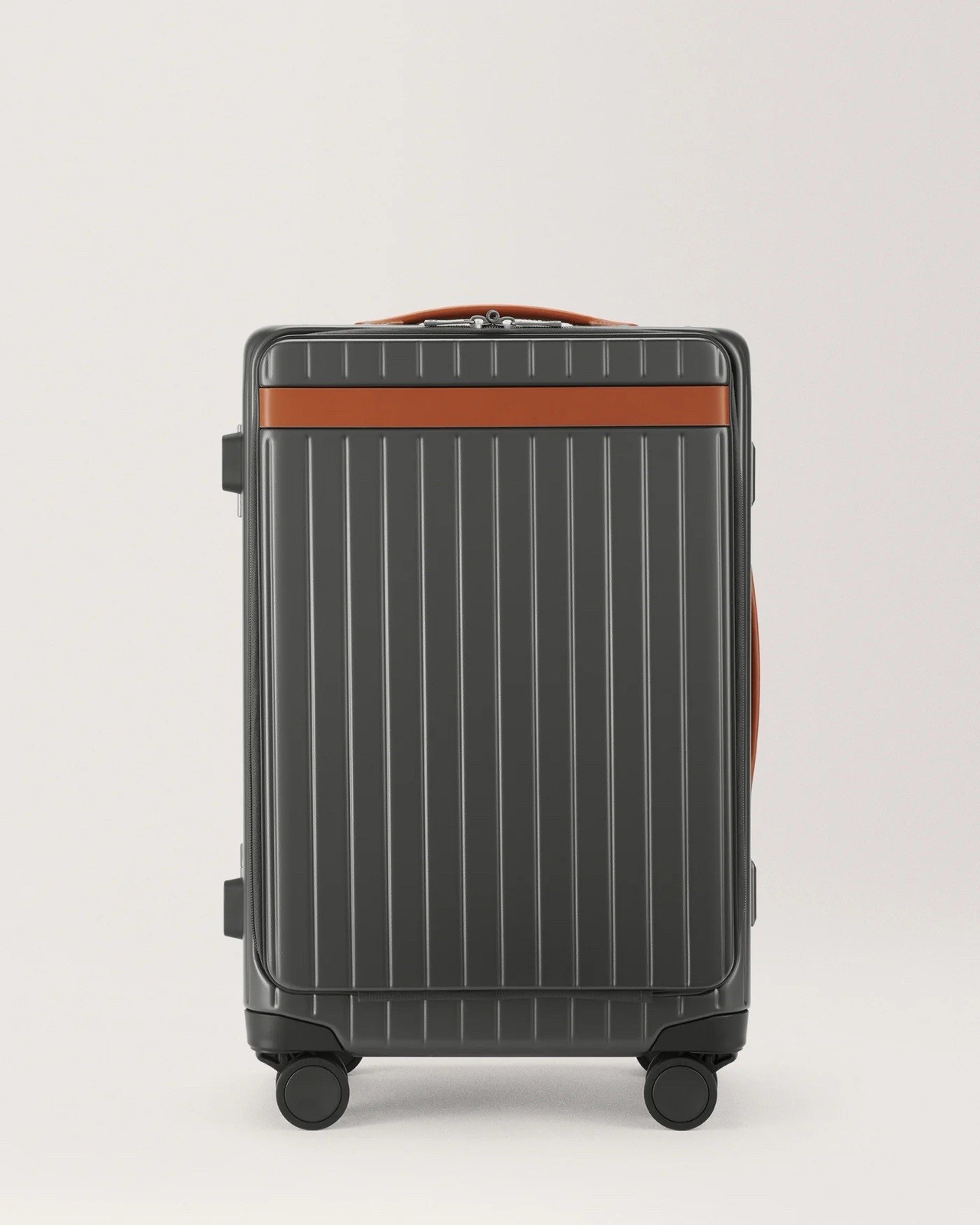 Carl Friedrik The Carry-on X Hybrid Suitcase &mdash; Grey / Cognac