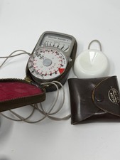 Weston Master V light exposure meter with Leather case  Inc Dome(608mb)