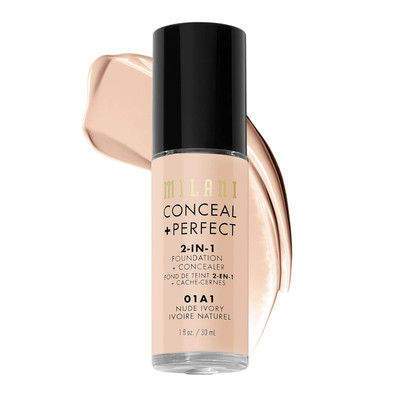 Conceal + Perfect Liquid Foundation - Nude Ivory, 1 Fl. Oz.