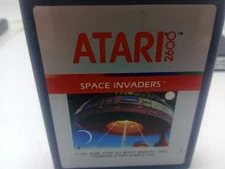 Atari 2600 Game Space Invaders, Silver Label Version, Good Condition 