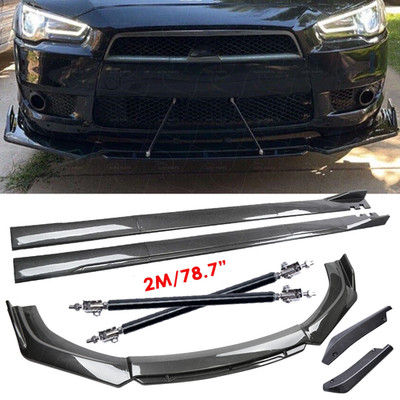 For Mitsubishi Eclipse Carbon Fiber Side Skirt Rear & Front Bumper Lip Splitter