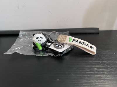Panda Keychain CERAMIC Animal Doll Pendant Keyring Bag Accessories  Gift USA